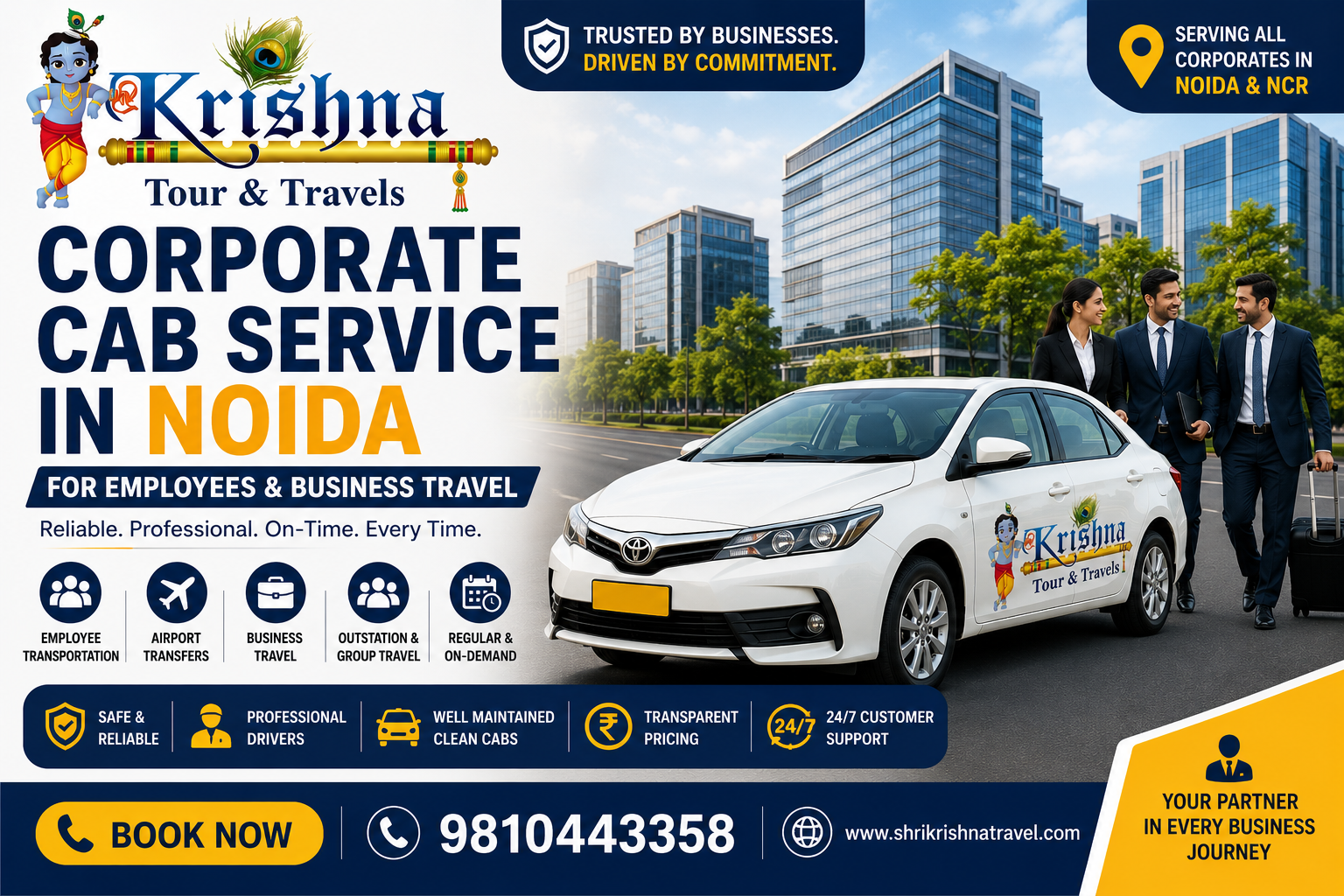Corporate Cab Service in Noida for Employees & Business Travel Corporate Cab Service in Noida