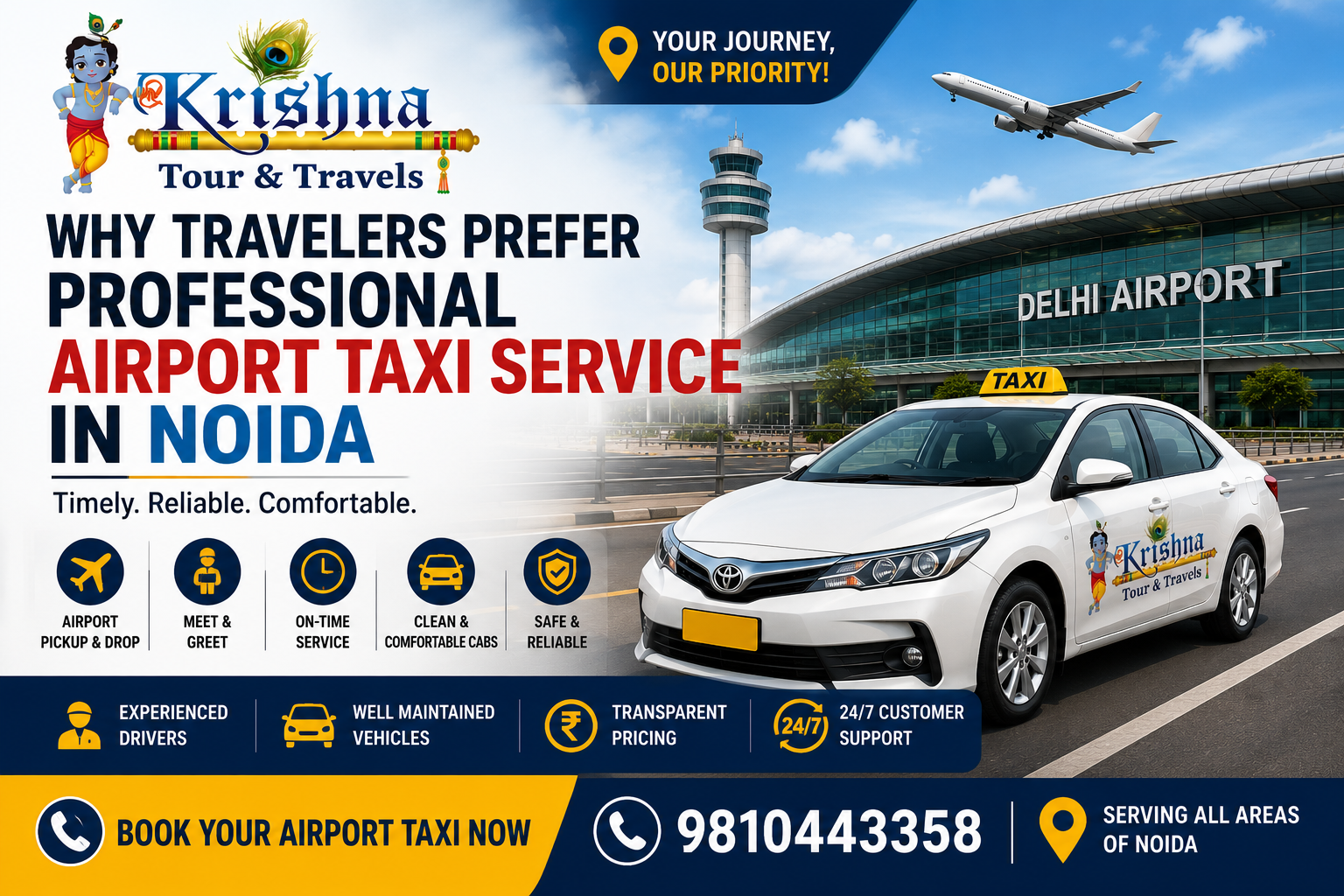 Airport Taxi Service Noida: Why Travelers Prefer Professional Airport Transfers