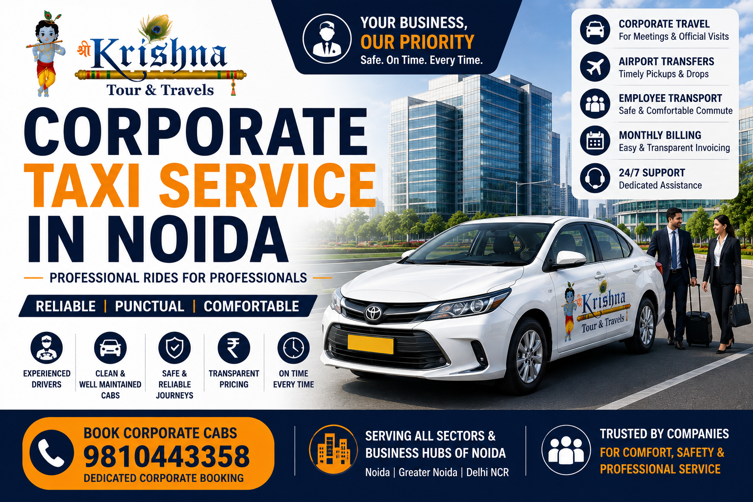 Corporate Taxi Service in Noida | Reliable Business & Executive Cab Booking corporate taxi service in noida