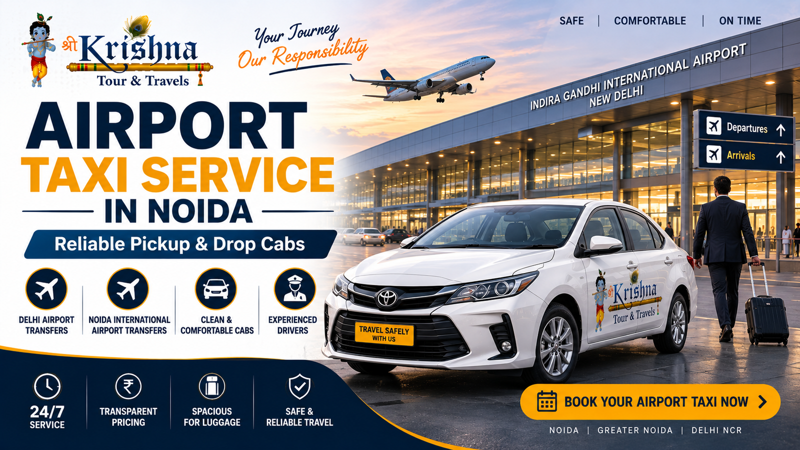 airport taxi service noida – reliable pickup & drop cabs