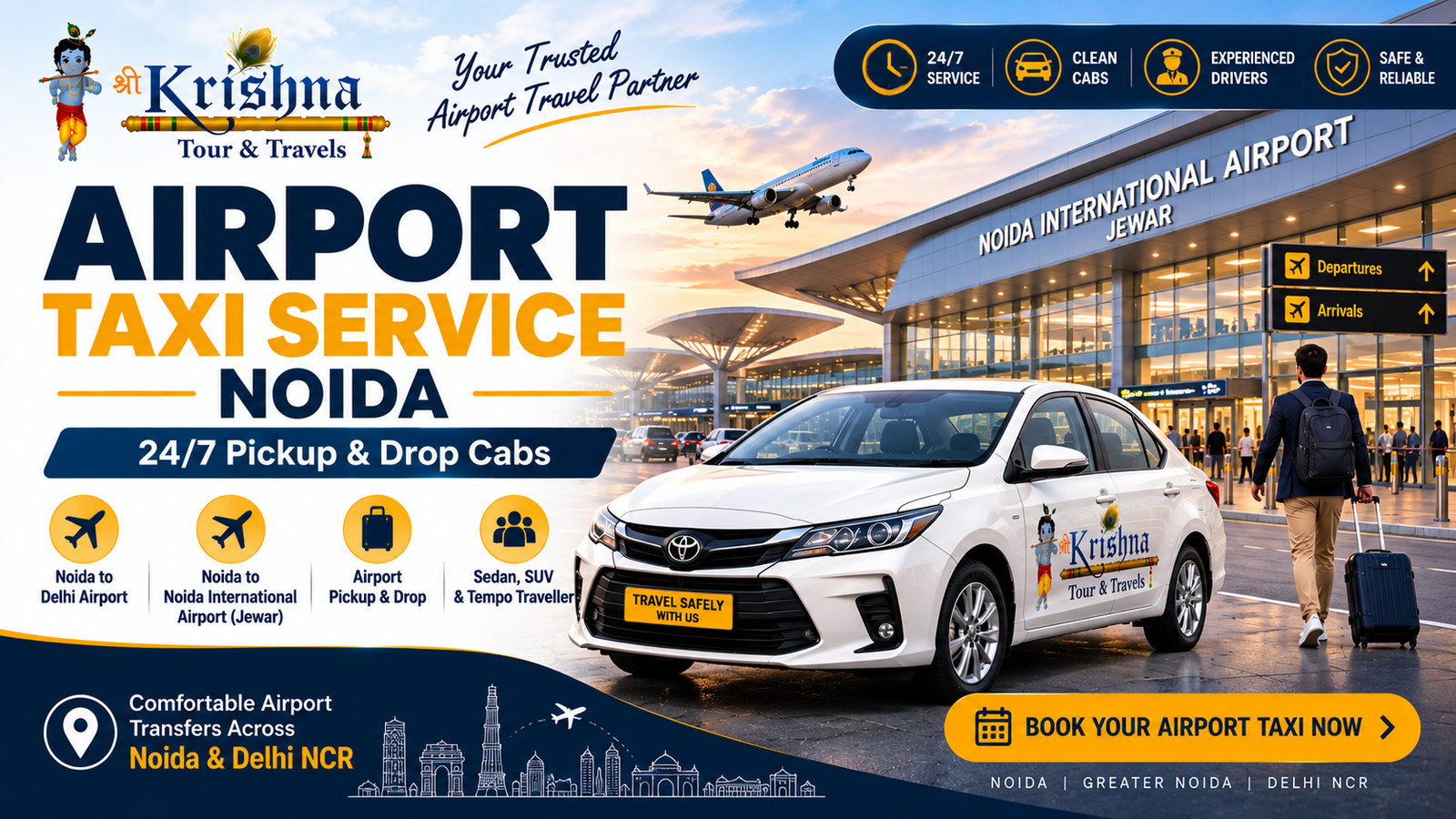 Airport Taxi Service Noida – 24/7 Pickup & Drop Cabs airport taxi service noida